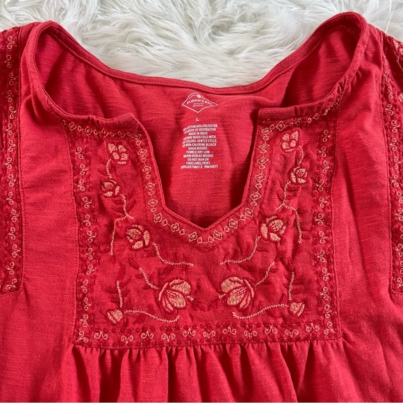 Women’s Large Long Sleeve Embroidered Dressy Blouses St John’s Bay - Picture 7 of 11